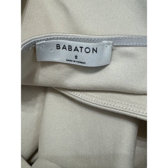 Babaton Sz 2 Dress Sleeveless ONYX Mini Off Shoulder Bodycon Classic Minimalist - Picture 7 of 9